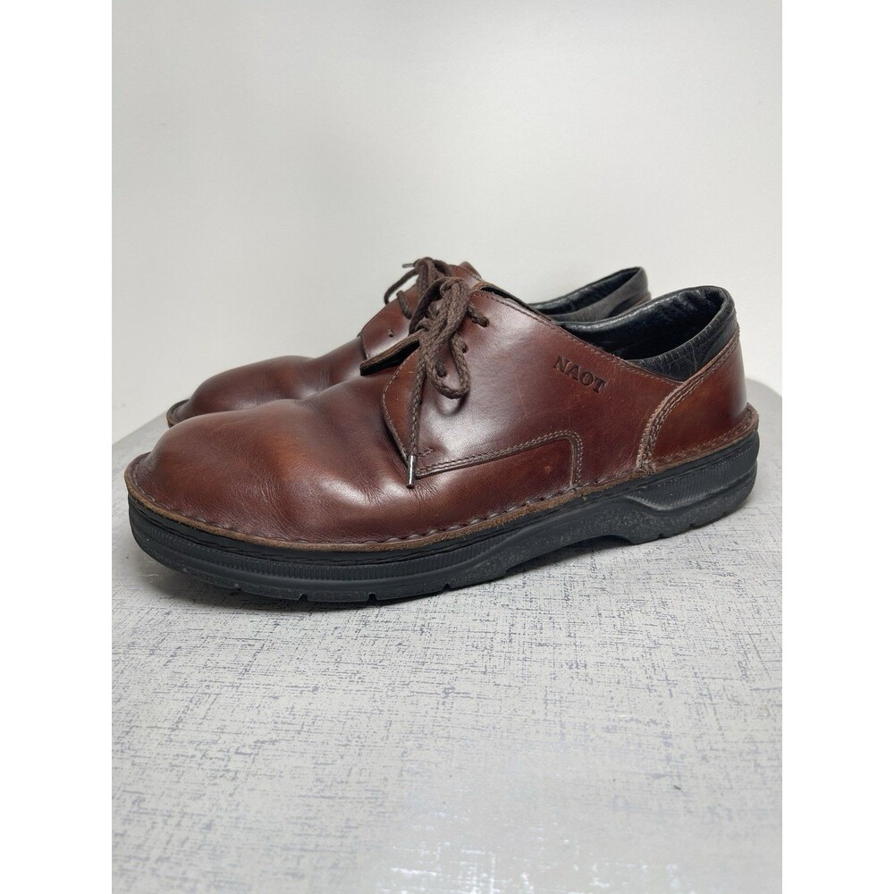 Naot Denali Brown Leather Oxford Shoes Mens 45 / US 12 Comfort Casual Y2K Chunky